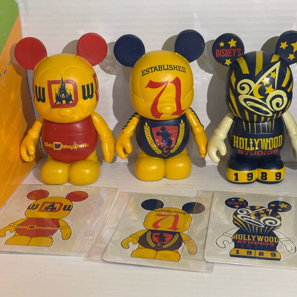 Walt Disney World 40th Anniversary Vinylmation Collection with cards
